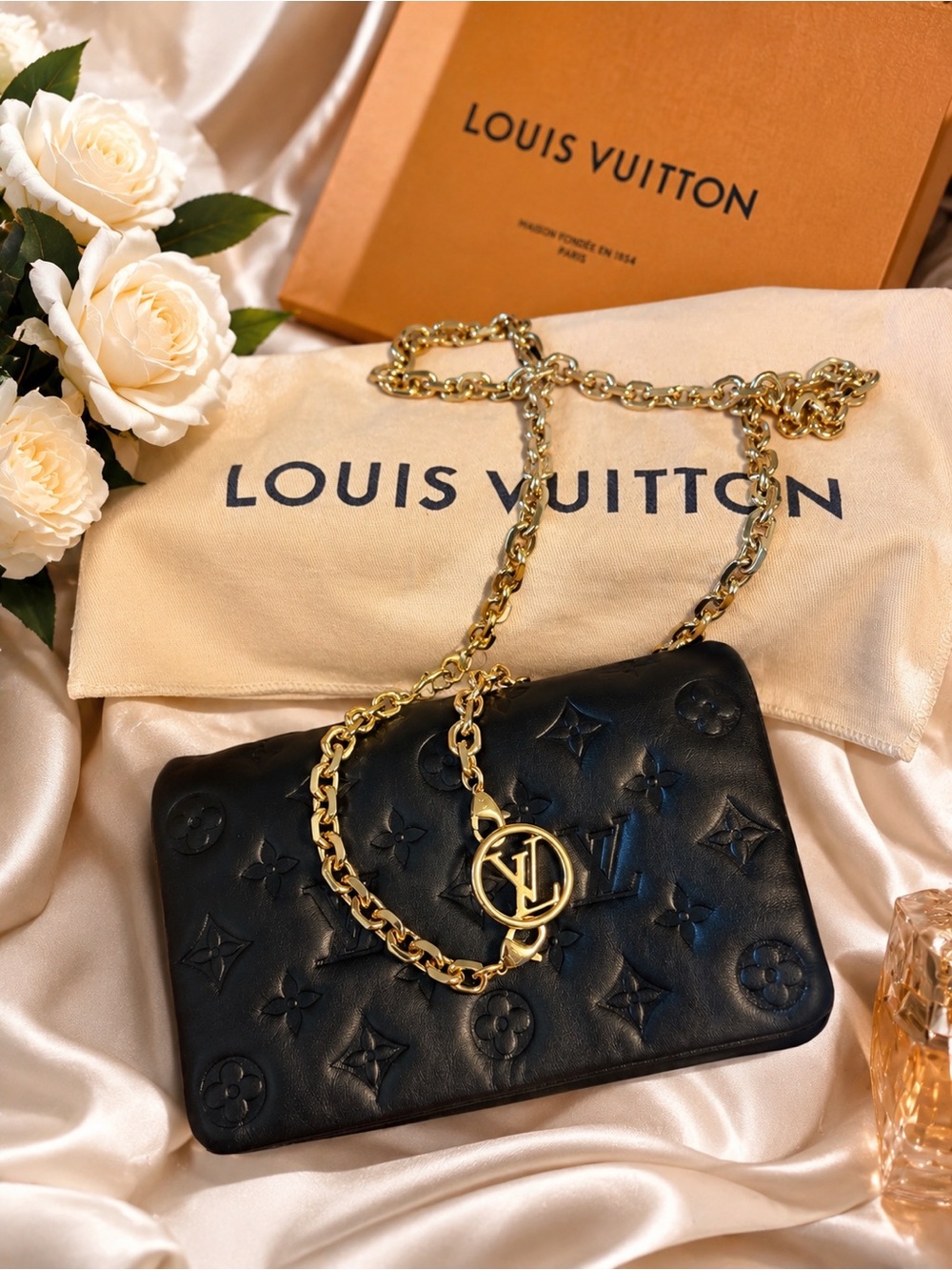 Louis Vuitton Black Coussin